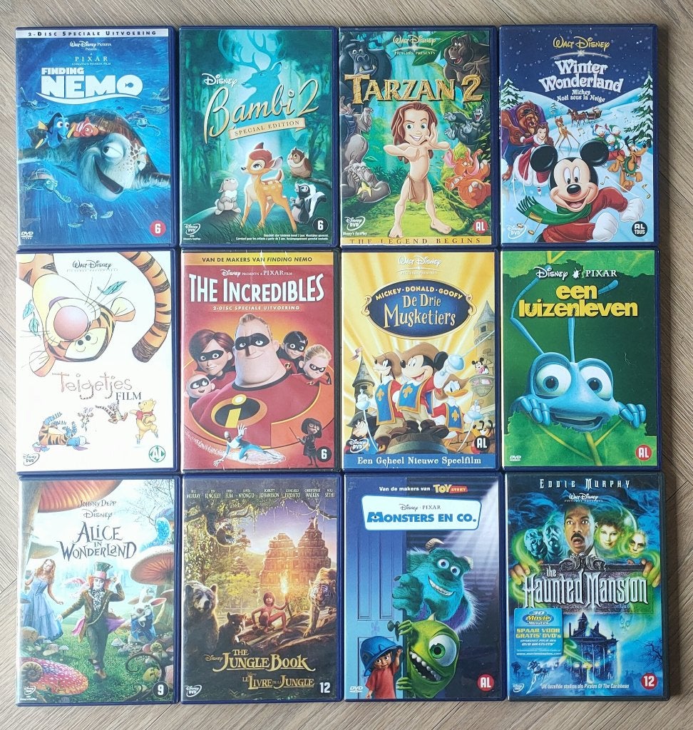 Disney dvd diverse 2,- per stuk, Alle leeftijden, Ophalen of Verzenden, Zo goed als nieuw, Animatie