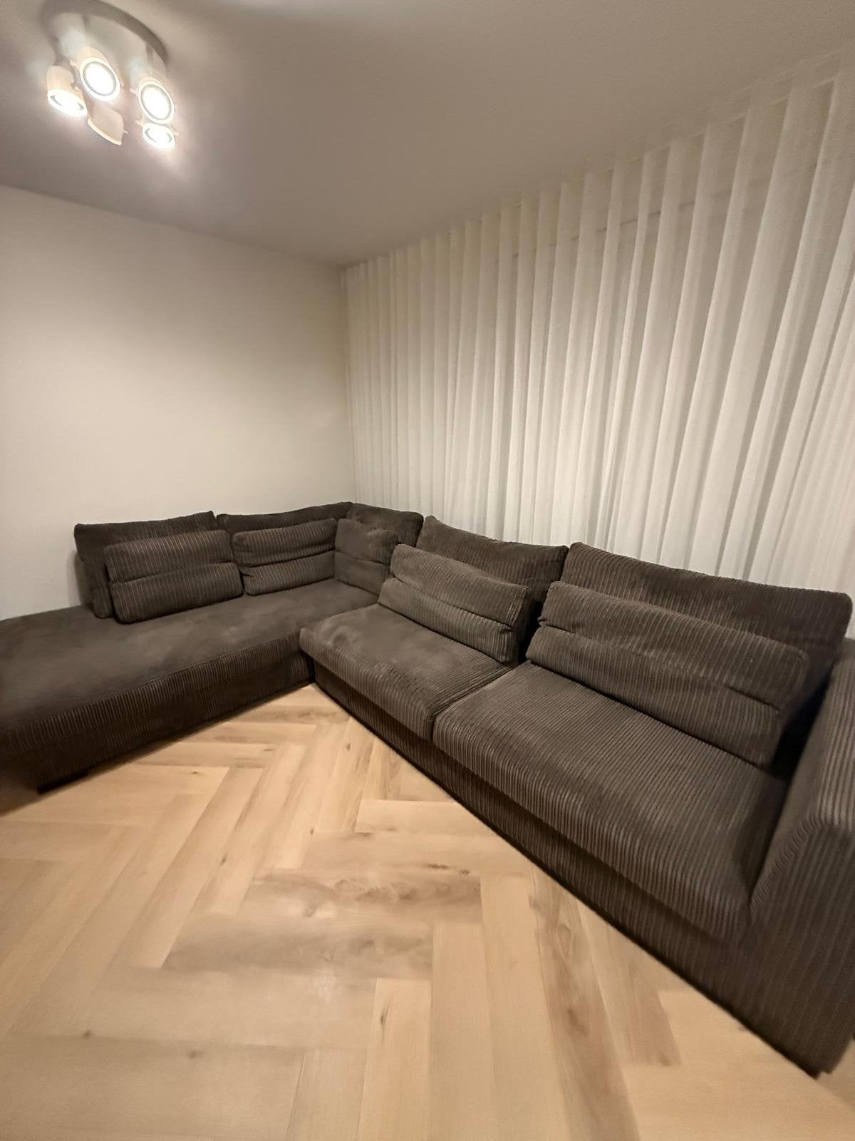 Mooie bruine hoekbank te koop moet met spoed weg ‼️‼️, Ophalen, Gebruikt, Hoekbank, 75 tot 100 cm