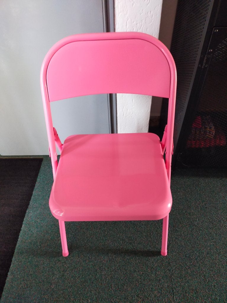 Stoel Roze Metaal, Ophalen, Gebruikt, Overige kleuren, Metaal