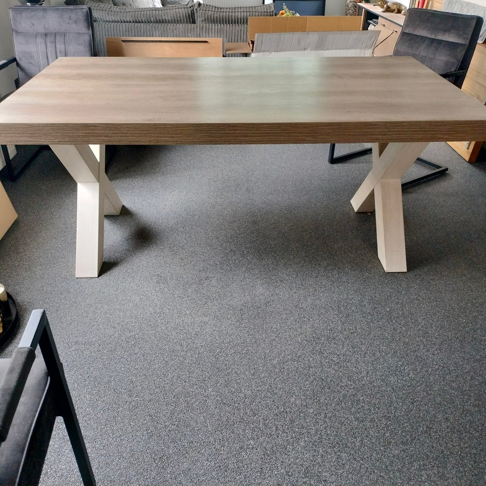 eettafel, Huis en Inrichting, Tafels | Eettafels, Ophalen, Rechthoekig, 150 tot 200 cm, 50 tot 100 cm