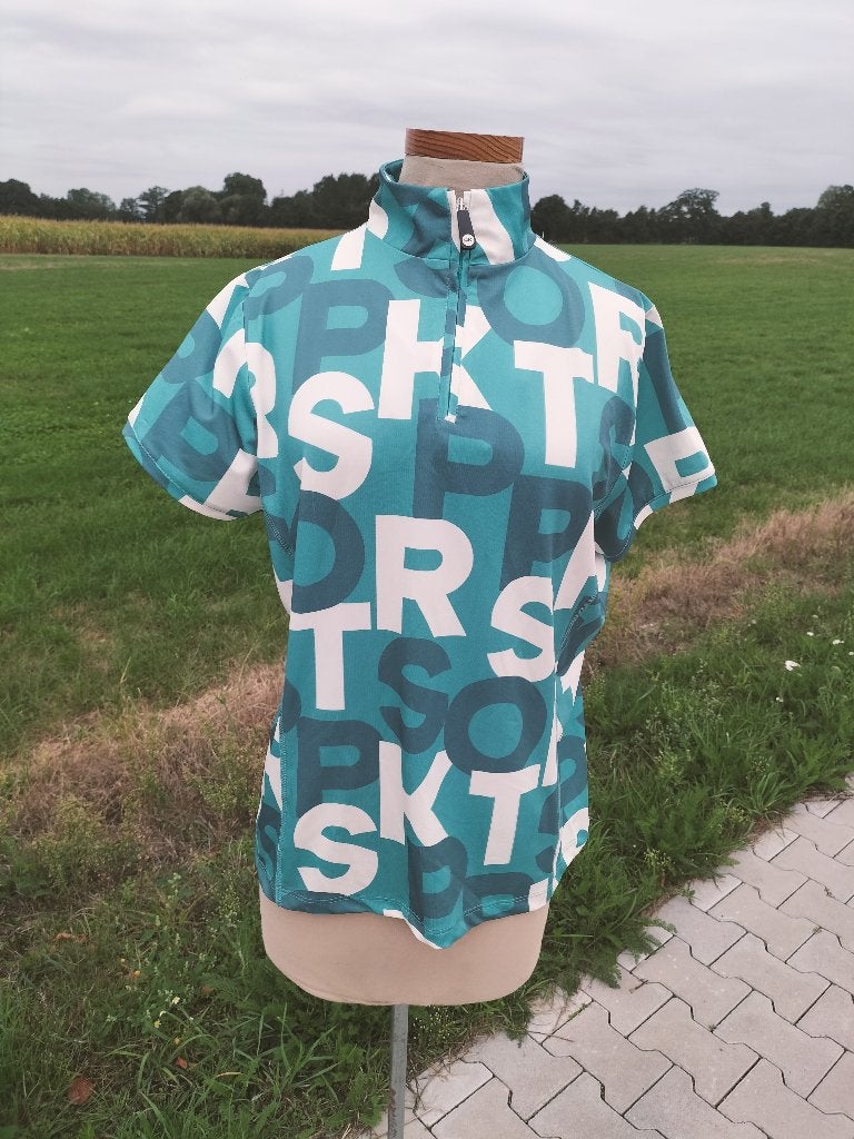PK International technisch shirt Rossini All Over – Maat XL, Dieren en Toebehoren, Blauw, Na, Dressuur, Na