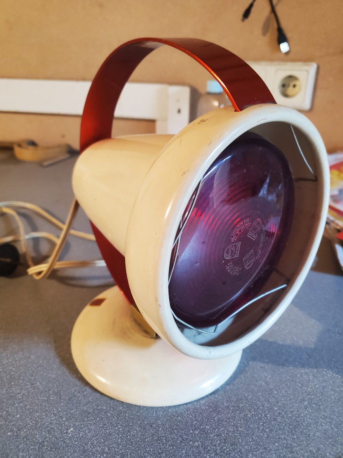 Vintage infraphil infraroodlamp, Ophalen of Verzenden