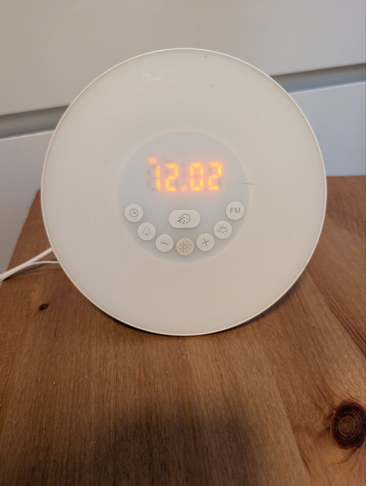 Wake-up Light Wekker met Kleuren en FM Radio, Ophalen of Verzenden, Gebruikt, Digitaal