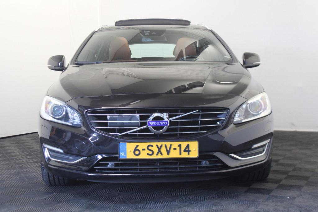 Volvo V60 2.4 D6 AWD Plug-In Hybrid Summum (bj 2013), Auto's, Volvo, Automaat, Zwart, Vierwielaandrijving, Bi-Xenon koplampen
