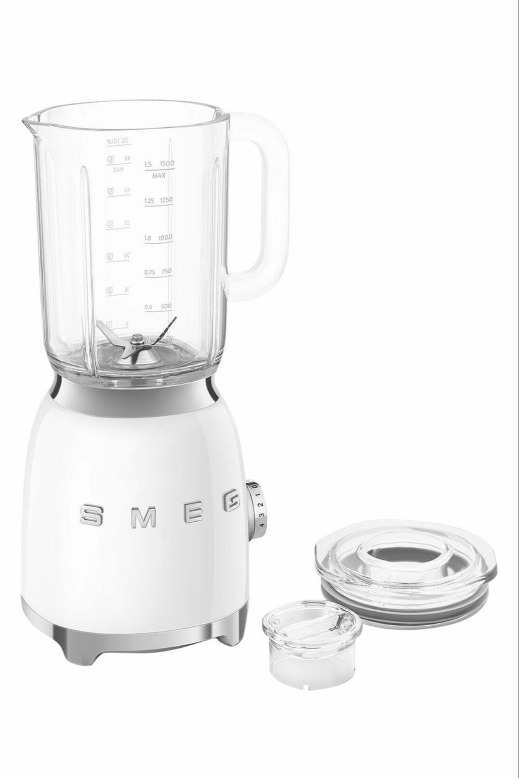 SMEG Blender BLF03WHEU – Wit (Retro Jaren '50 Stijl), Witgoed en Apparatuur, Keukenmixers, 1 tot 2 liter, Ophalen, Zo goed als nieuw