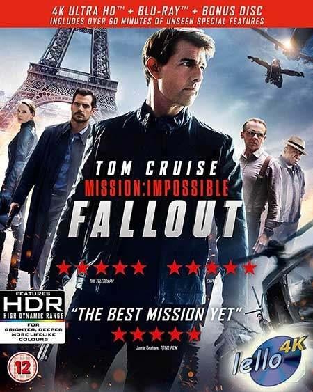Blu-ray 4K: Mission: Impossible - Fallout (2018 Tom Cruise), Cd's en Dvd's, Blu-ray, Nieuw in verpakking, Actie, Ophalen of Verzenden