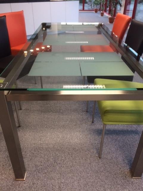 Nieuwe Eettafel Glas 200x90, Huis en Inrichting, Tafels | Eettafels, Ophalen, Nieuw, 50 tot 100 cm, Glas