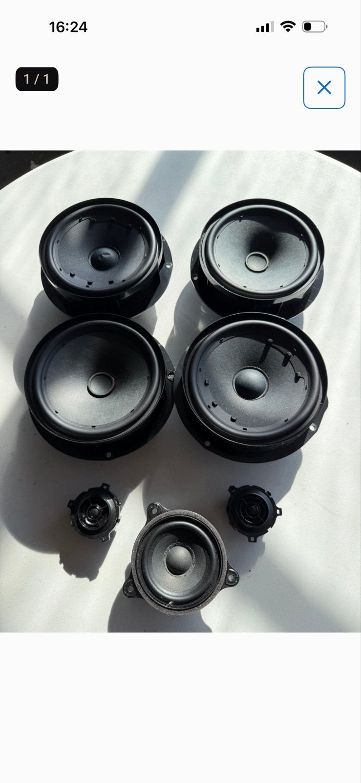 Originele 7-delige speakerset voor Golf 8.5 GTI, Auto diversen, Ophalen of Verzenden, Gebruikt