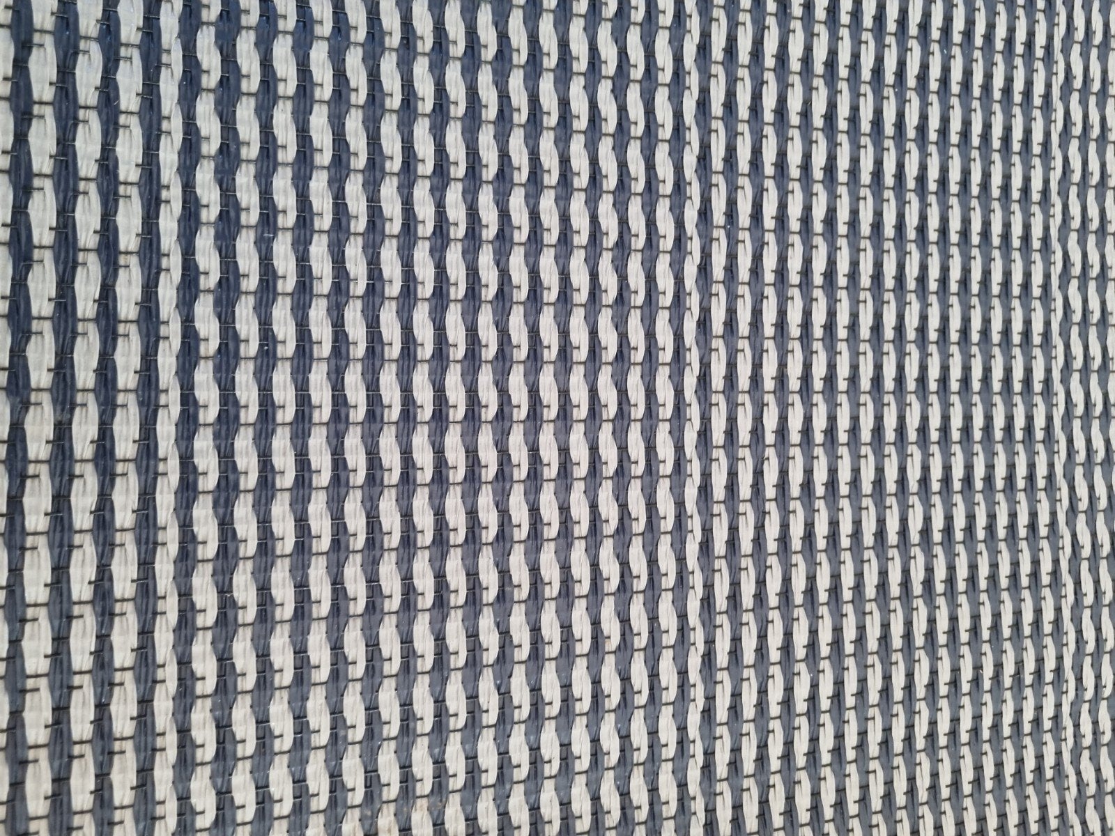 Voortenttapijt 5.5x2.5m blauw/grijs - Zo goed als nieuw, Ophalen