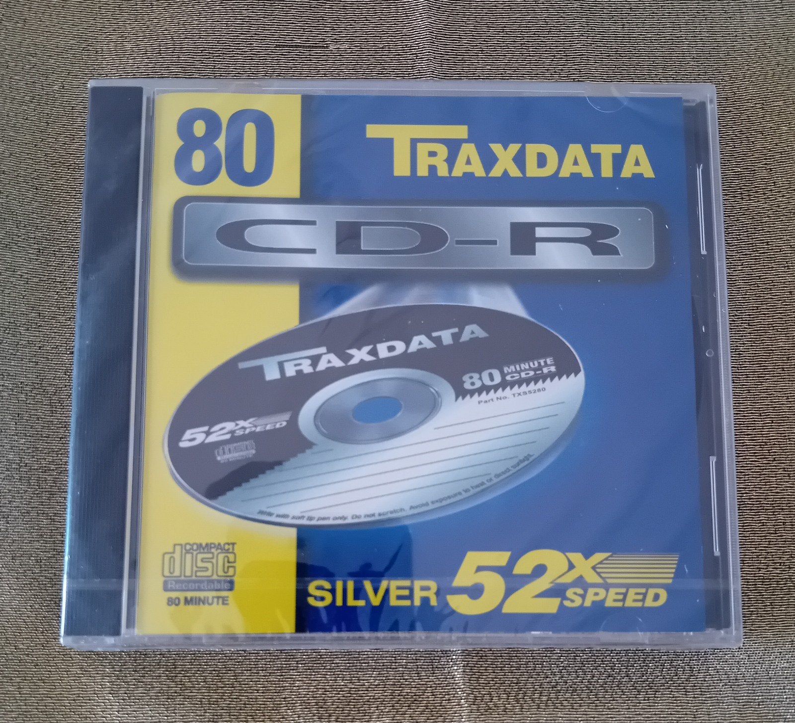 Traxdata CD-R disc. 80 minuten. 700MB. 52x SPEED. Nieuw!, Ophalen, Nieuw, Cd, Traxdata