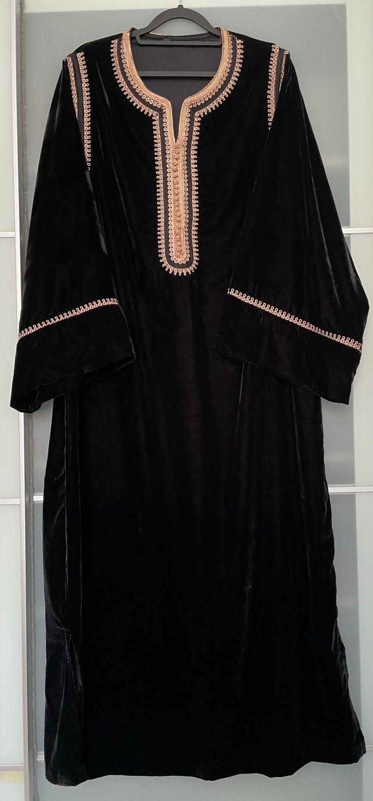Kaftan/qandoura mobra - Maat M (Nieuw), Maat 38/40 (M), Overige typen, Zwart, Nieuw