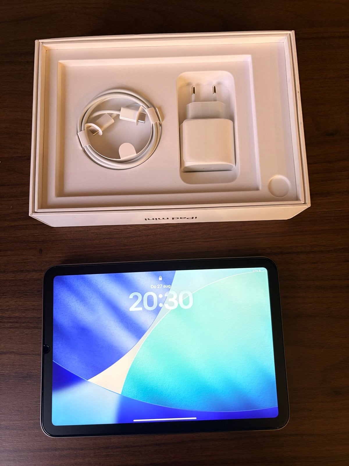 Apple iPad Mini (6e generatie) 64GB Wi-Fi Spacegrijs, Ophalen, 8 inch, Zo goed als nieuw, 64 GB