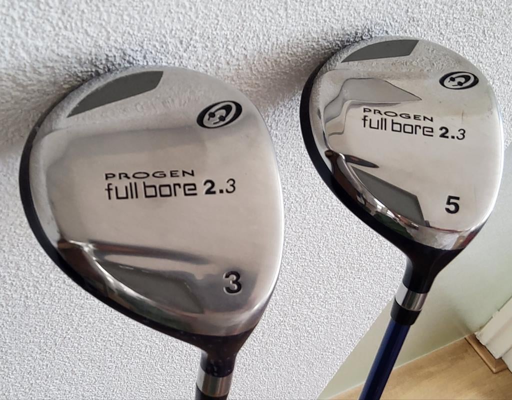 PROGEN Full Bore 2.3 fairway houten 3 en 5, Ophalen of Verzenden, Gebruikt, Club