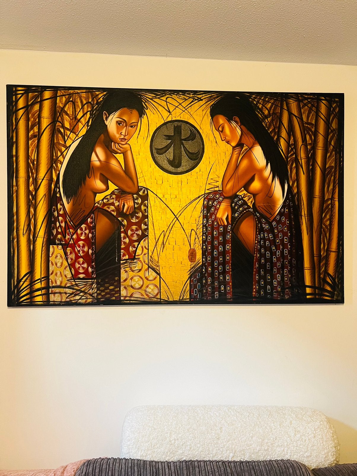 Schilderij (91 x 142 cm), Ophalen