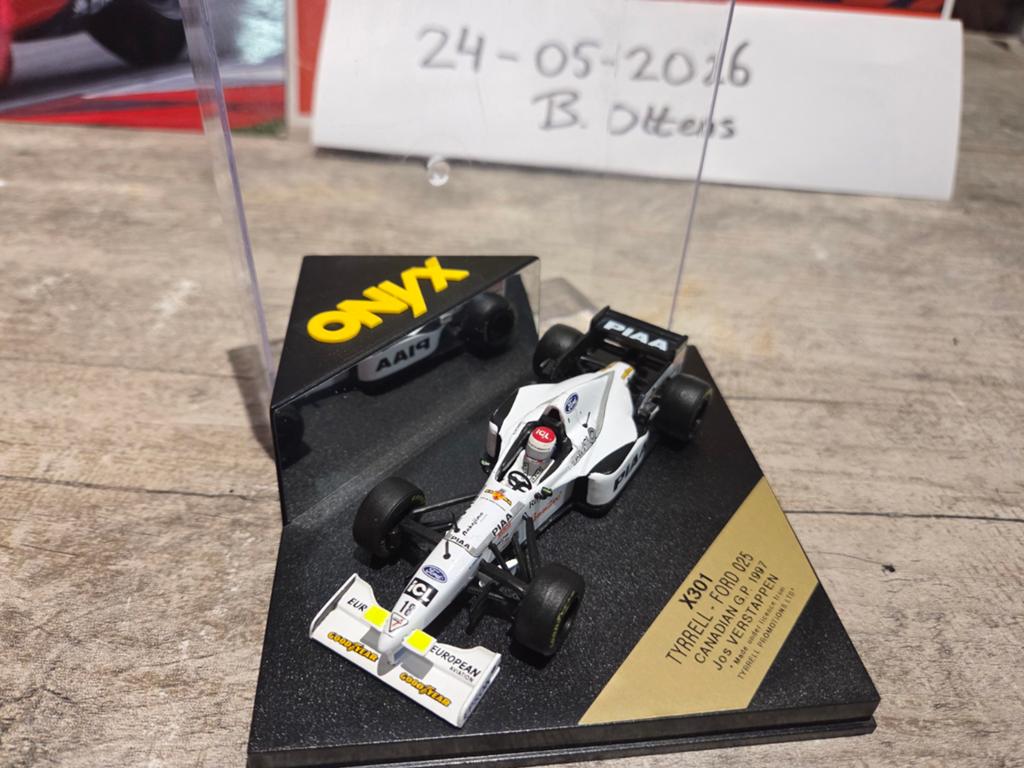 Onyx Tyrrell Ford 025 Jos Verstappen 1:43, Ophalen of Verzenden, Gebruikt