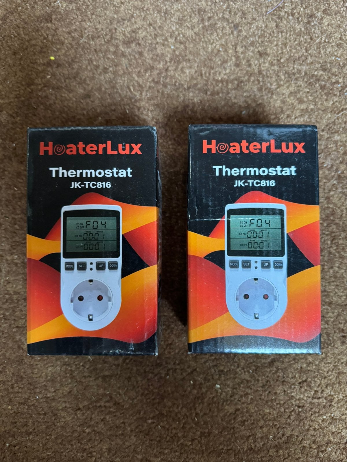 Heaterlux thermostaat 2x, Doe-het-zelf en Verbouw, Thermostaten, Ophalen of Verzenden, Nieuw