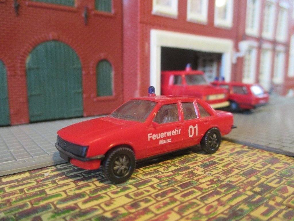 Opel Rekord E-1 Feuerwehr / Brandweer Mainz 01, Ophalen of Verzenden, Gebruikt, Auto, Rietze