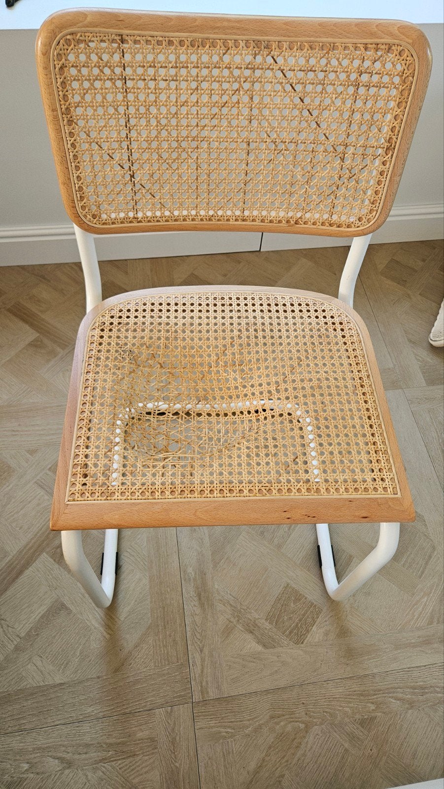 Buisstoel met kapotte zitting, Ophalen, Gebruikt, Eén