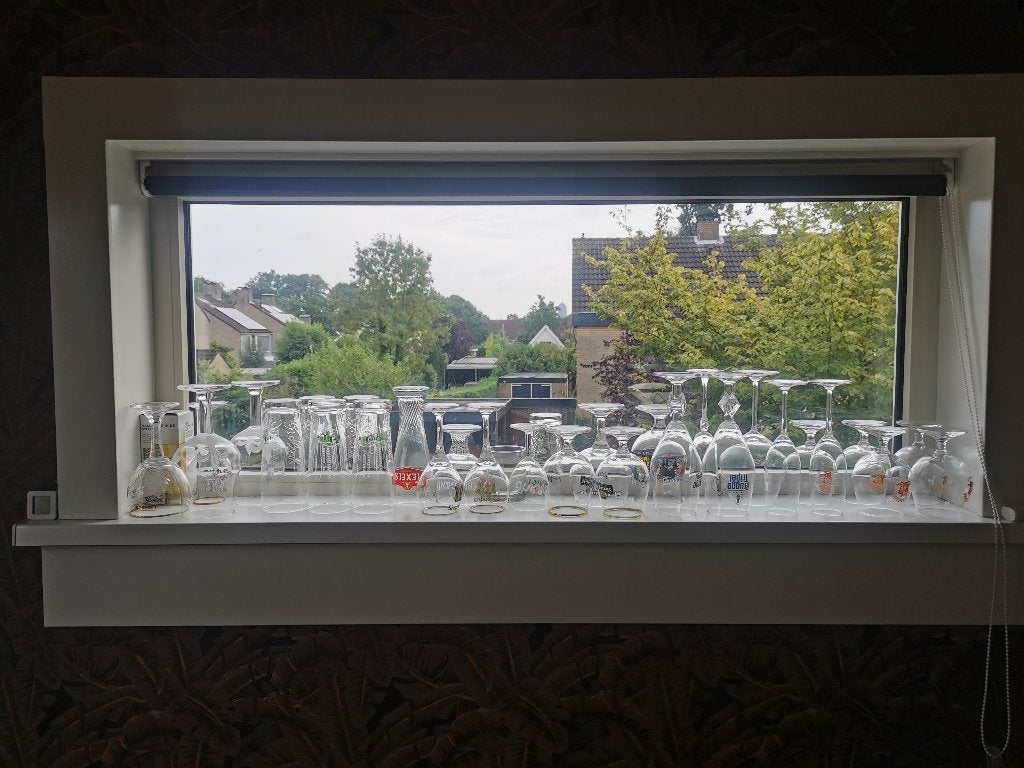 GRATIS Bierglazen, Verzamelen, Glas en Borrelglaasjes, Ophalen, Zo goed als nieuw, Bierglas