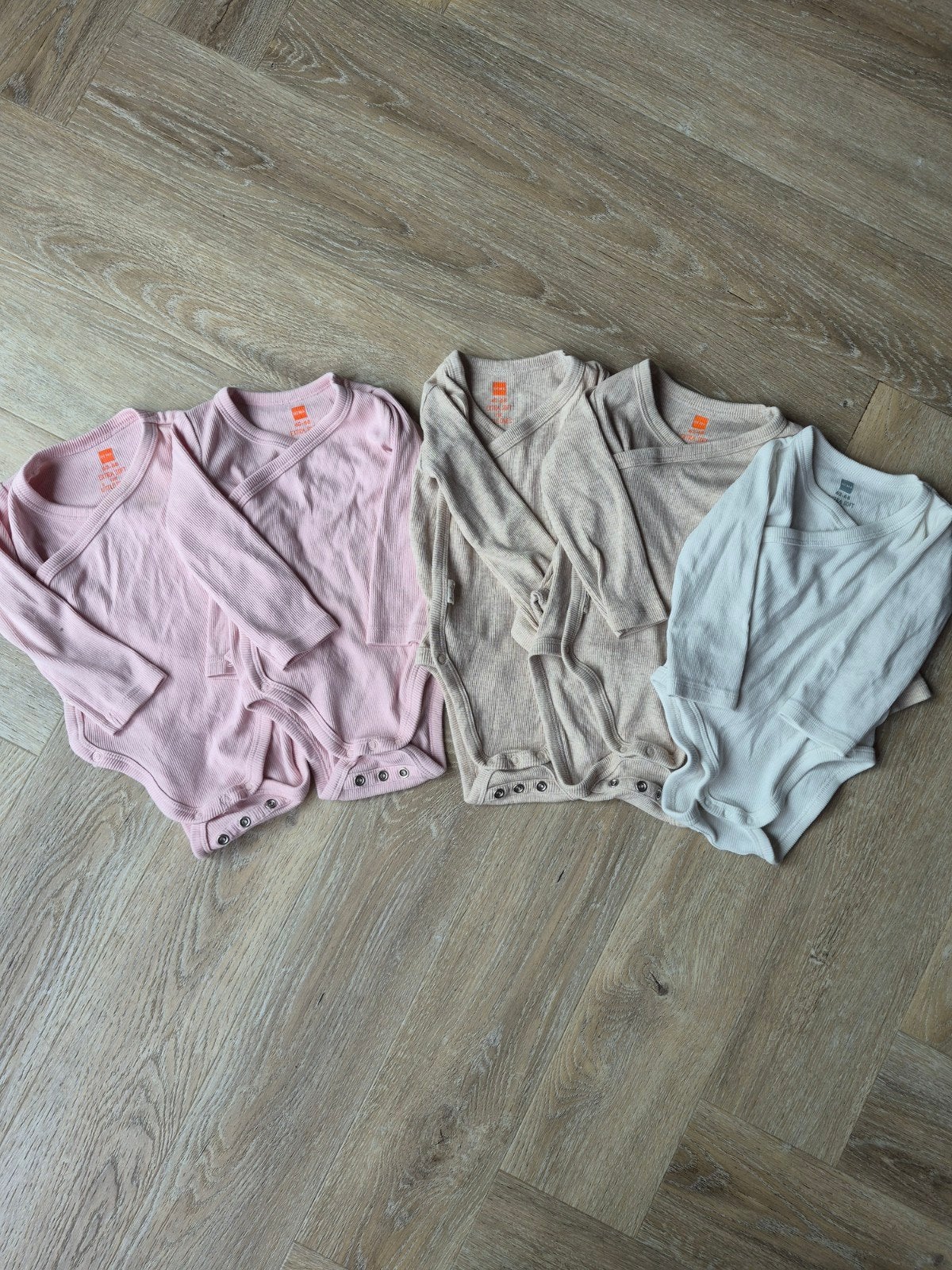 Hema overslagrompers 5 stuks, maat 62-68, Ophalen of Verzenden, Gebruikt, Hema, Meisje