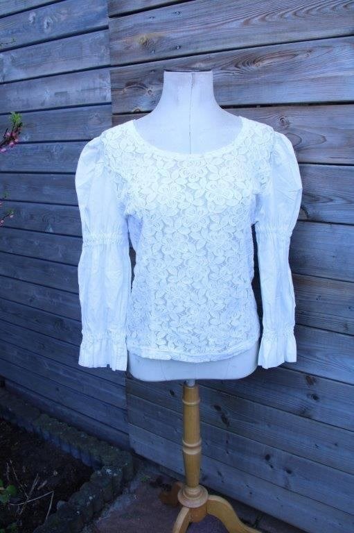 Tuniek creme kant mt L Vaste prijs, Kleding | Dames, Ophalen of Verzenden, Zo goed als nieuw, Maat 38/40 (M), Beige