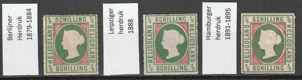 HELGOLAND - HELIGOLAND - Mi1 herdrukken, Ophalen of Verzenden, Duitse Keizerrijk