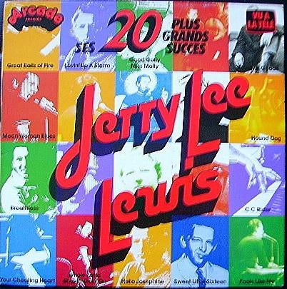 Jerry Lee Lewis ‎  Ses 20 Plus Grands Succès  lp, Gebruikt, Complilatie, Ophalen of Verzenden, 1970 - 1979