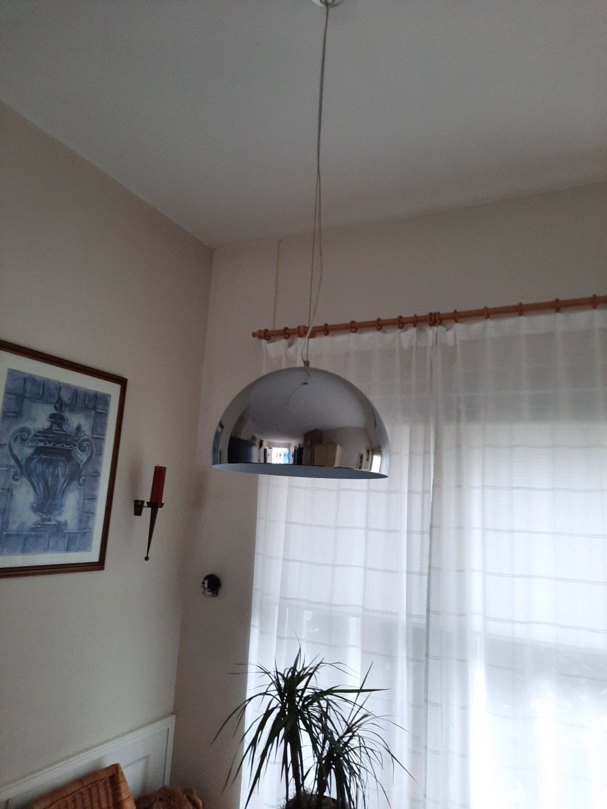 Set van 2 hanglampen: klassiek en modern design, Huis en Inrichting, Ophalen, Glas, Gebruikt, Klassiek en Modern