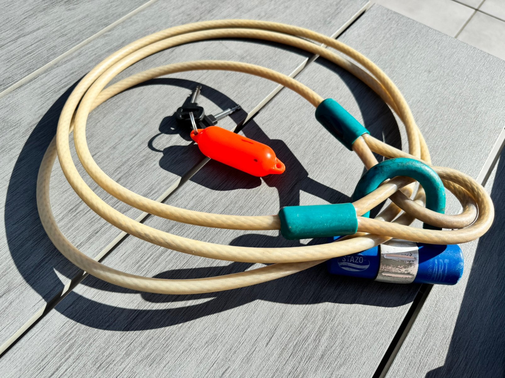 Stazo slot-kabel combinatie voor motor/ trailer/ aanhanger, Ophalen of Verzenden, Overige typen