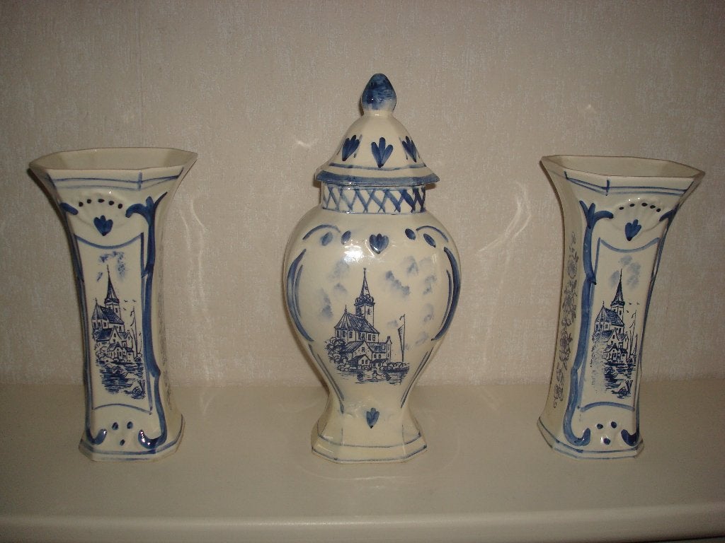 Kaststel 3 vazen antiek, Ophalen of Verzenden