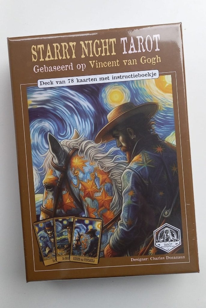 Starry night tarot - Gebaseerd op Vincent van Gogh, Ophalen of Verzenden, Zo goed als nieuw, Tarot of Kaarten leggen, Overige typen