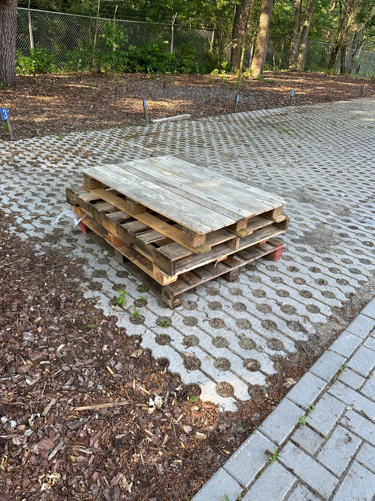 4 pallets gratis afhalen, Ophalen, Gebruikt, Pallet, Minder dan 200 cm
