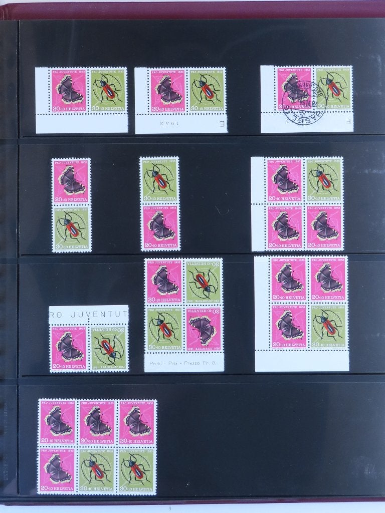 ZWITSERLAND - veel TOESLAG, leuke COMBINATIES - (E804) 2/2, Postzegels en Munten, Postzegels | Volle albums en Verzamelingen, Ophalen of Verzenden