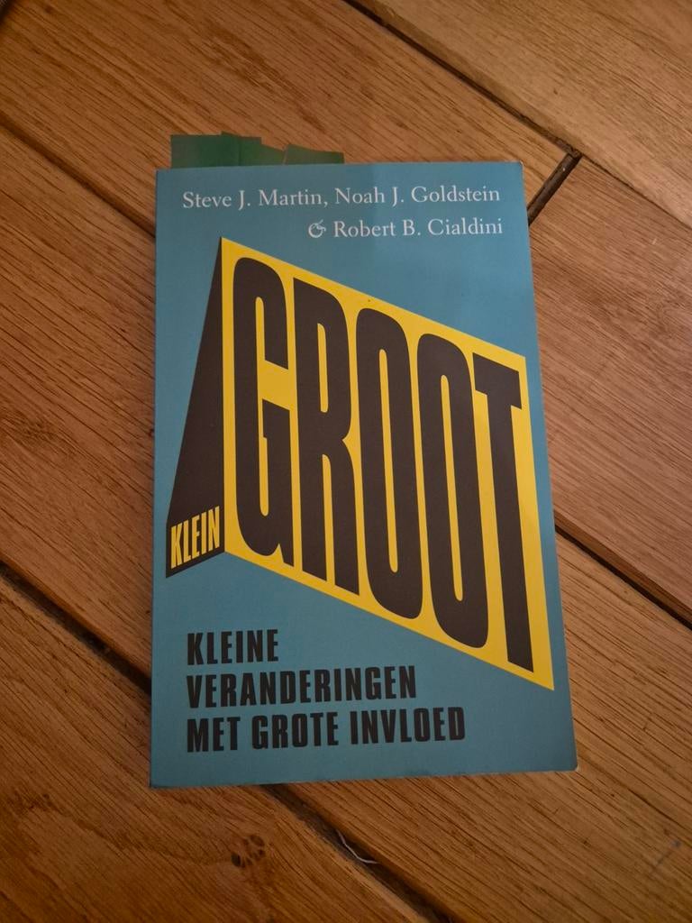 Noah J. Goldstein - klein GROOT, Ophalen of Verzenden, Noah J. Goldstein; Steve J. Martin; Robert B. Cialdini, Management, Zo goed als nieuw