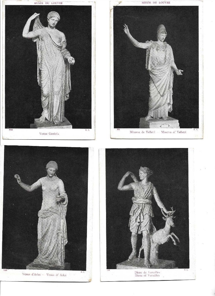 diana  minerva  venus genitrix  venus van arles  goudstikker, Verzenden, Voor 1920, Ongelopen, Sterren en Beroemdheden
