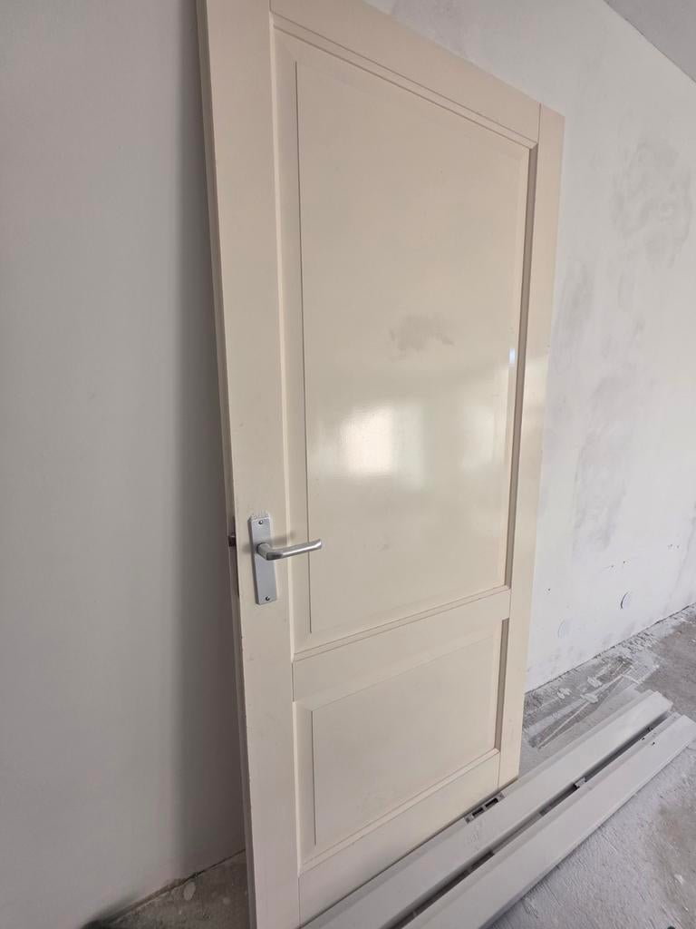 Binnendeur 95x210cm met stalen kozijn en bovenlicht, Ophalen of Verzenden