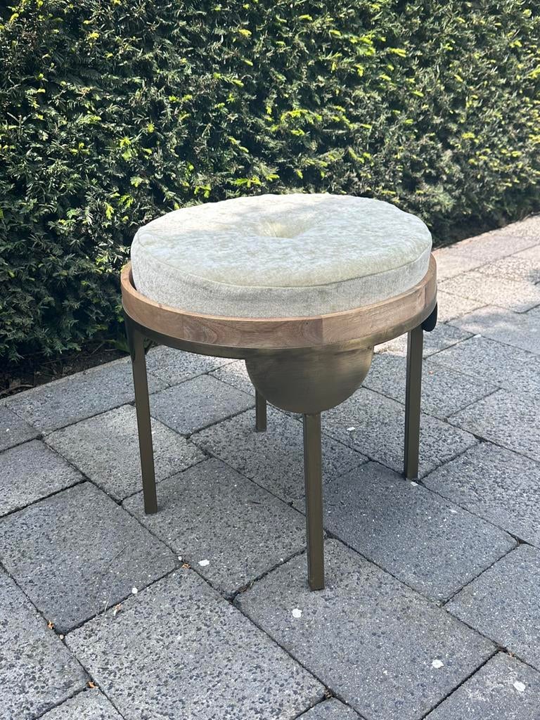 Kwantum poef bijzettafel, Ophalen, Minder dan 45 cm, Minder dan 55 cm, Rond