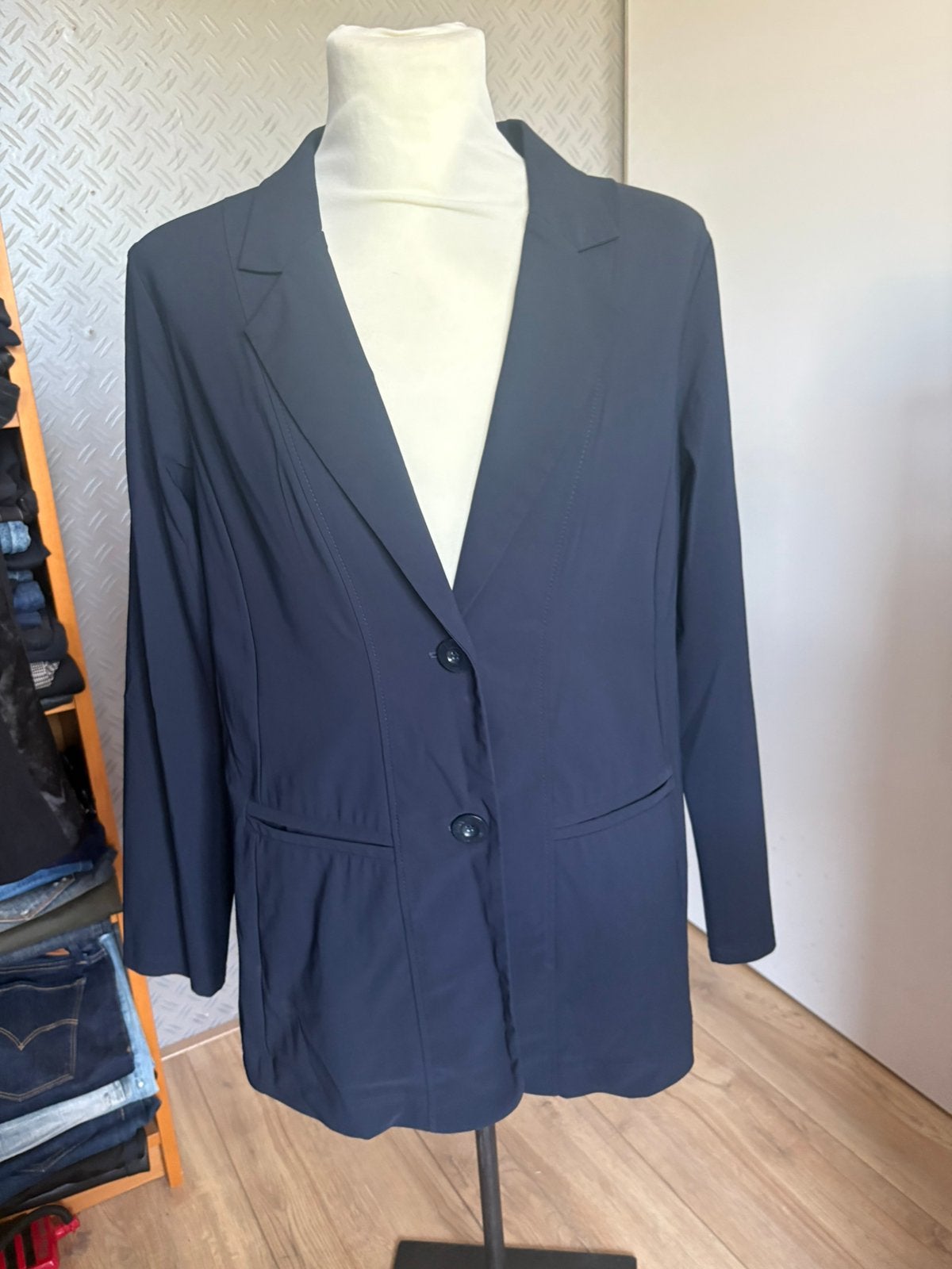 Studio anneloes colbert blazer xl, Ophalen of Verzenden, Zo goed als nieuw, Maat 46/48 (XL) of groter, Blauw