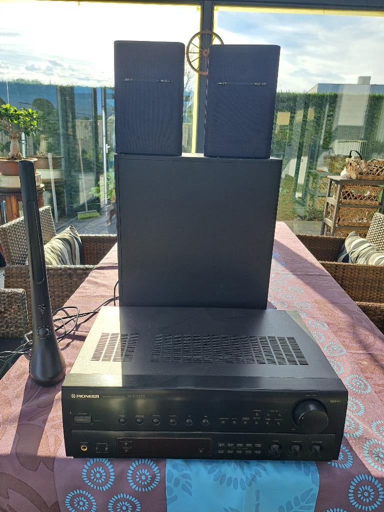 Tuner versterker en boxen set, Ophalen, Gebruikt, Pioneer, 120 watt of meer