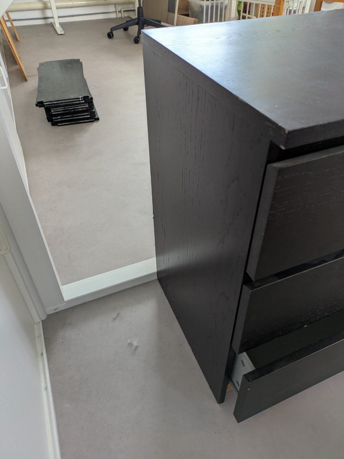 zwarte ladenkast - gratis af te halen, Ophalen, Gebruikt, 50 tot 100 cm, Minder dan 100 cm