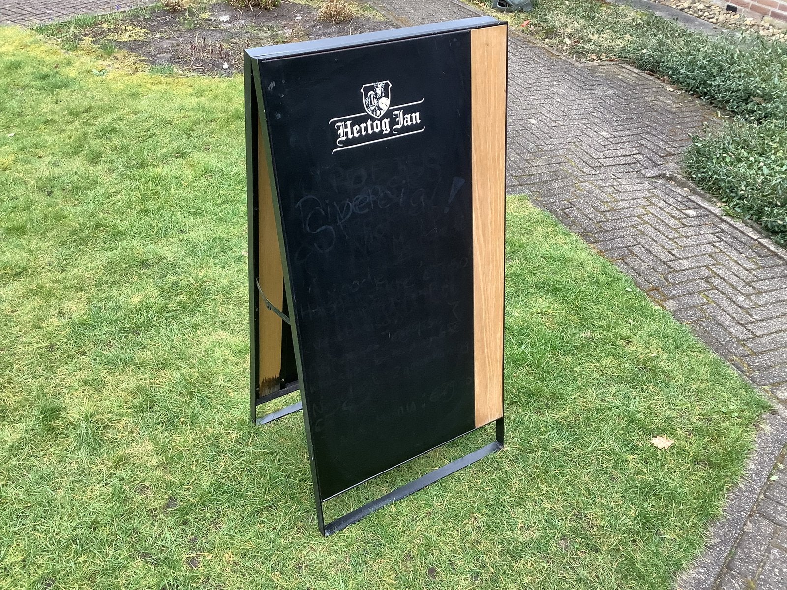 Hertog Jan Stoepbord Schrijfbord Zware Metalen Uitvoering, Ophalen of Verzenden
