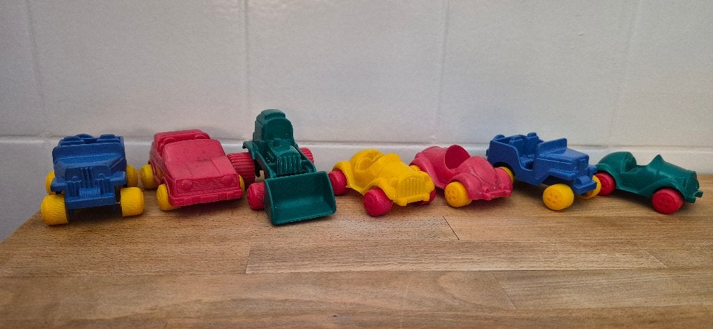 7 Viking Toys Sweden voertuigen vintage., Ophalen of Verzenden, Gebruikt