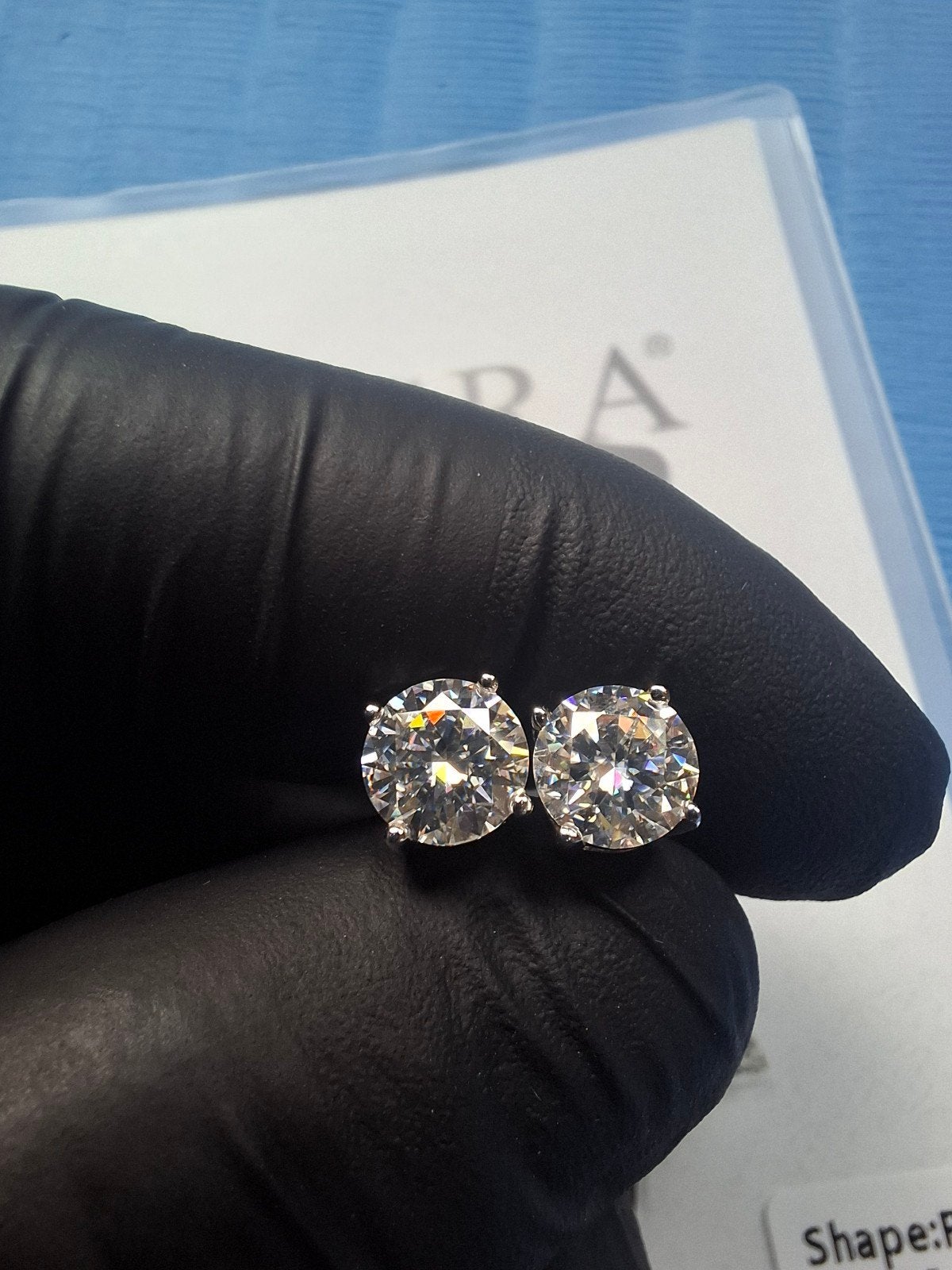 Moissanite Oorbellen 1.0ct D-kleur Zilver 925, Ophalen of Verzenden