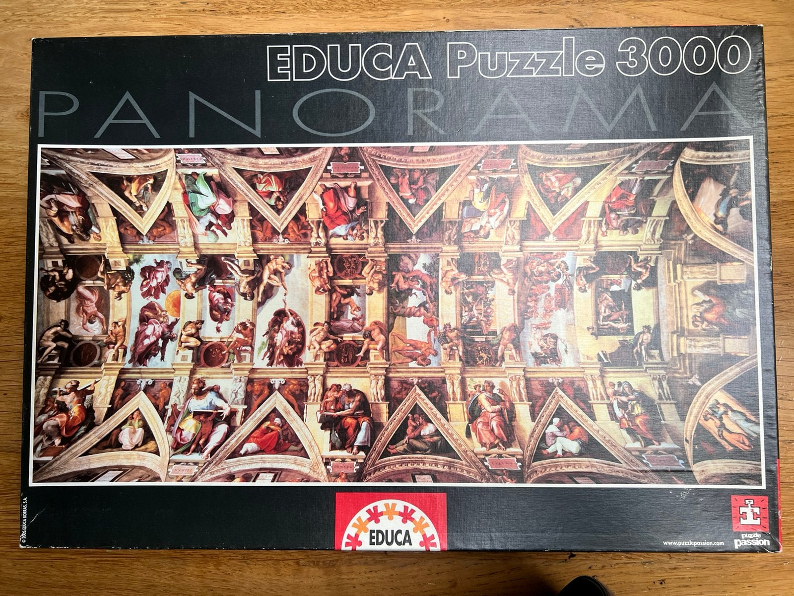 Puzzel sixtijnse kapel 3000 stukjes, Ophalen of Verzenden, Meer dan 1500 stukjes, Gebruikt, Legpuzzel