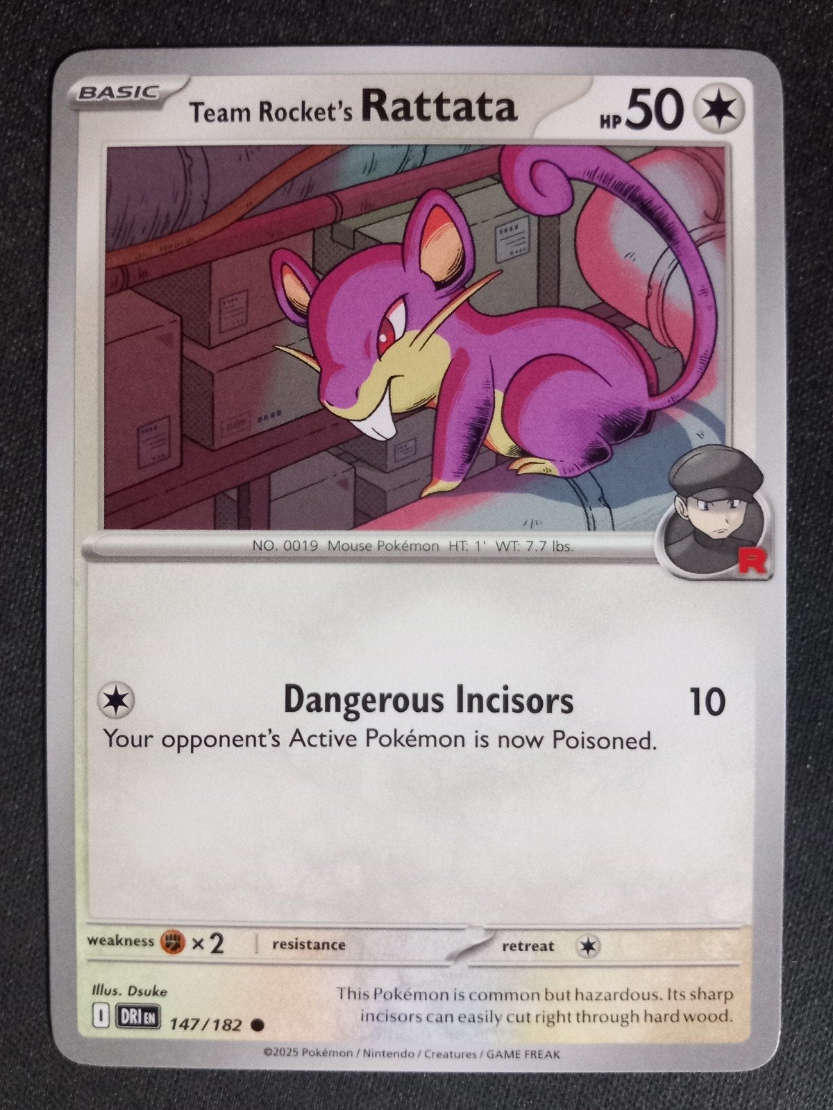 Team Rocket's Rattata 147/182 Destined Rivals NM, Verzenden, Zo goed als nieuw, Losse kaart