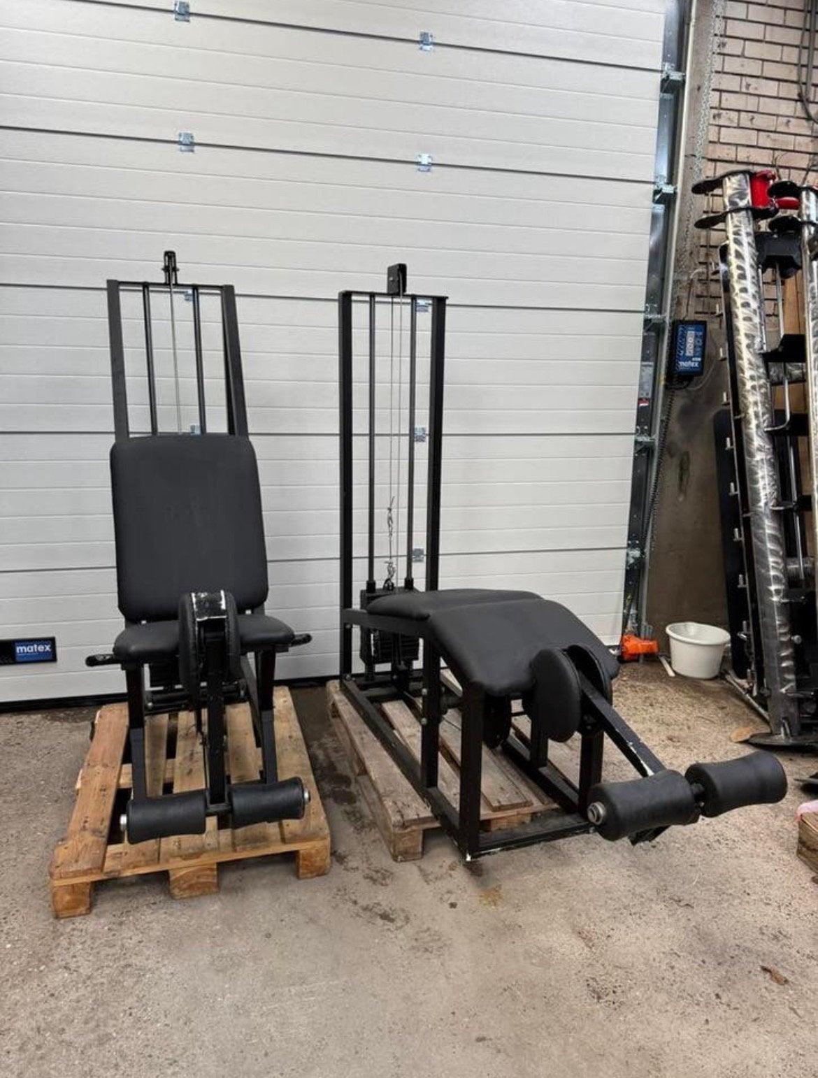 Panatta Leg curl / leg extension 2 machines / old school, Sport en Fitness, Ophalen, Benen, Gebruikt, -
