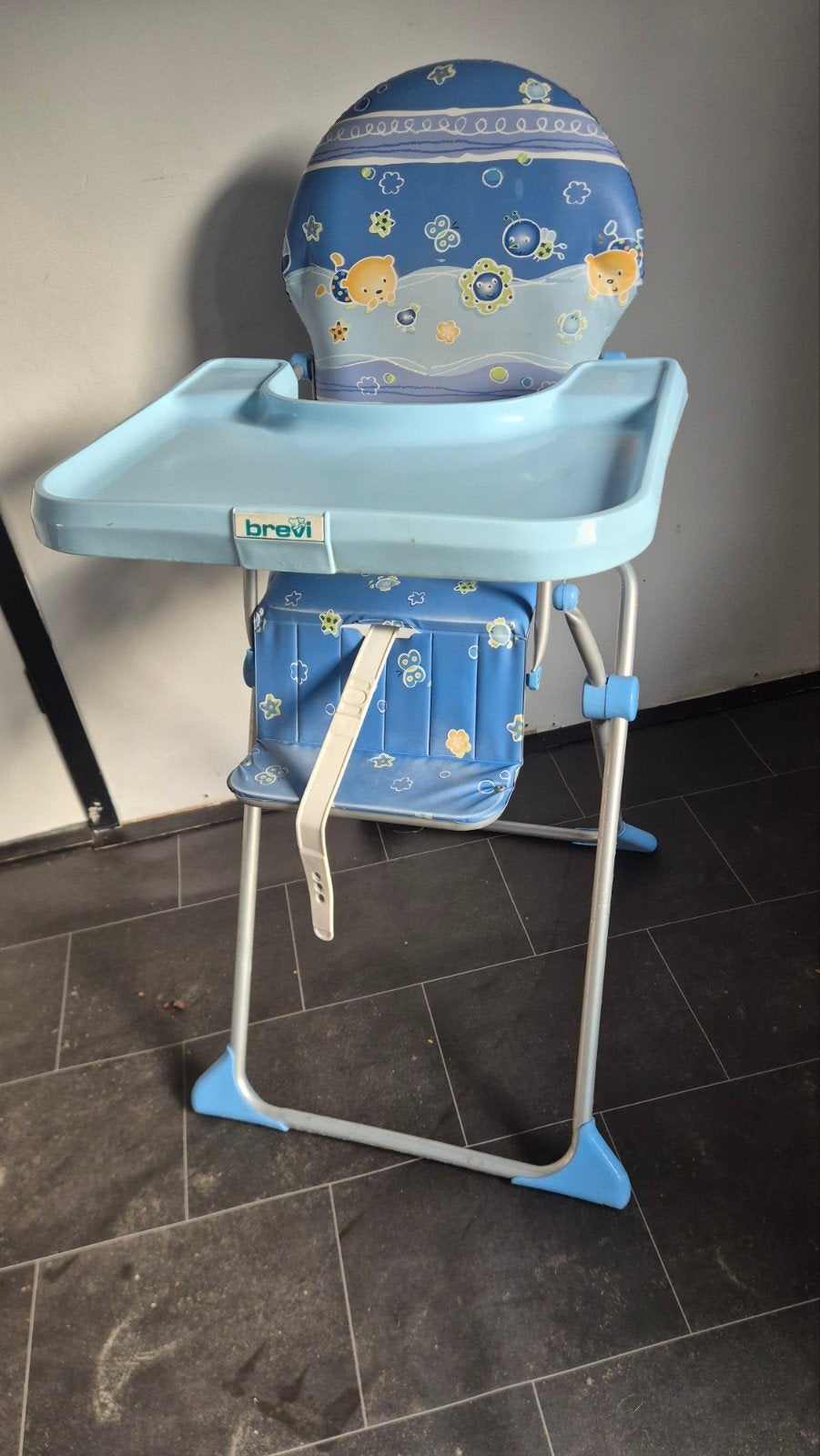 Brevi kinderstoel met afneembaar eetblad, Kinderen en Baby's, Ophalen, Gebruikt, Inklapstoel, Afneembaar eetblad