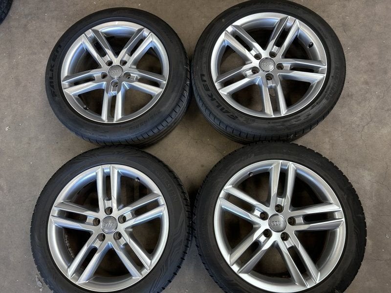18 inch originele velgen + banden Audi A6 4G0601025BL, 18 inch, -, -, Banden en Velgen