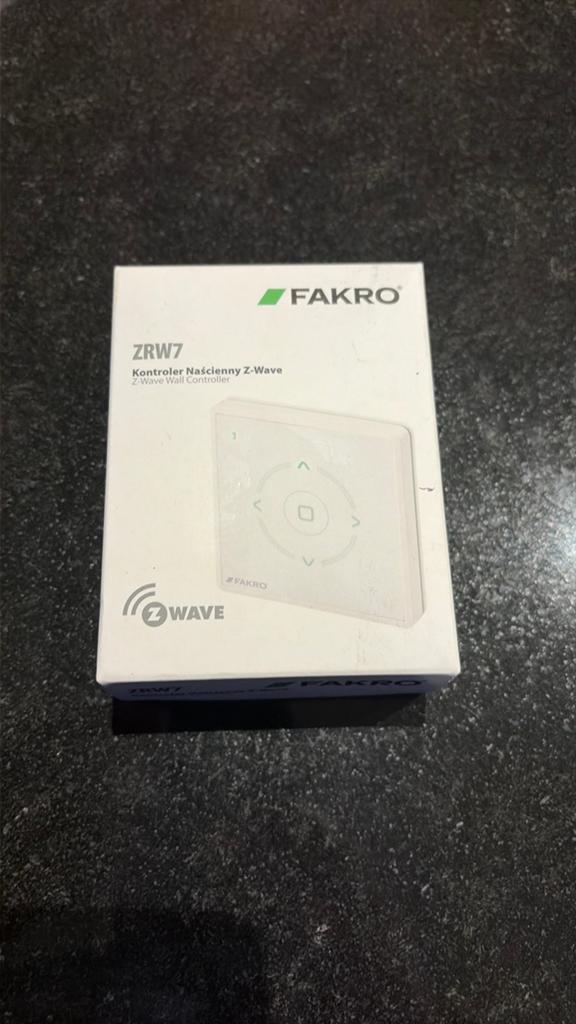 Fakro ZRW7 Z-Wave wandcontroller handzender, Doe-het-zelf en Verbouw, Rolluiken, Minder dan 100 cm, Wit, Nieuw, Ophalen of Verzenden