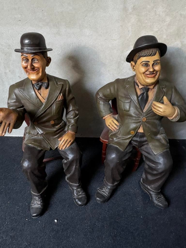 Laurel en Hardy, Ophalen, Zo goed als nieuw, 1:50 of kleiner, Figuur of Figuren